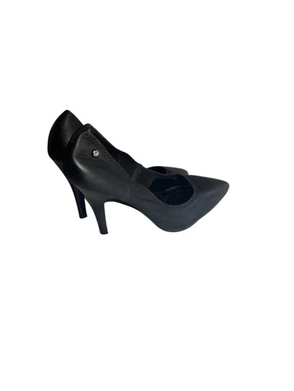 Simply Vera Vera Wang Jardine Black Leather Mary Jane Pointed Toe Pumps